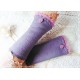 Walkstulpen LEANDRA Lavendel Bordeaux Armstulpen