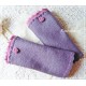 Walkstulpen LEANDRA Lavendel Bordeaux Armstulpen