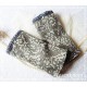 Wollstulpen GREYWEL Armstulpen Grau Jaquard Spitze