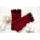 Walkstulpen GRANAT Weinrot Rose Armstulpen