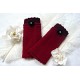 Walkstulpen ISKA Schwarz Weinrot Rose Armstulpen