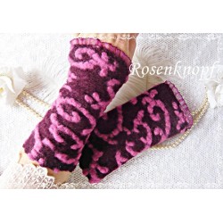 Walkstulpen Armstulpen Bordeaux Pink