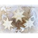6er Set Stern Gold Ivory Weihnachten