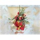 Weihnachten Mobile Fensterschmuck Rot Gold   K