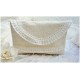Kulturtasche Leinen Ivory Spitze