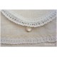 Kulturtasche LACE ON LINEN Leinen Ivory Spitze