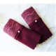 Walkstulpen Armstulpen Bordeaux 