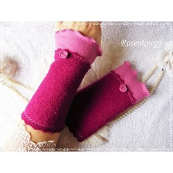 Walkstulpen Armstulpen Cyclam Dunkelrosa 