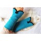 Walkstulpen Armstulpen Blau Schwarz 