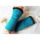 Walkstulpen Armstulpen Petrol Schwarz 