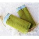 Walkstulpen GRÜNPEY Armstulpen Grasgrün Hellblau Rose