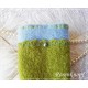 Walkstulpen GRÜNPEY Armstulpen Grasgrün Hellblau Rose