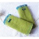 Walkstulpen GRÜNDAY Armstulpen Grün Dunkeltürkis Perle