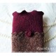 Walkstulpen Armstulpen Braun Weinrot 