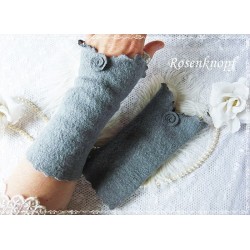 Walkstulpen Armstulpen Grau 