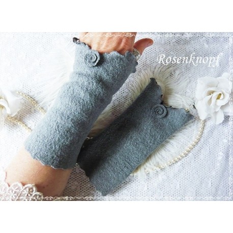 Walkstulpen Armstulpen Grau 