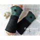 Walkstulpen Armstulpen Schwarz Rostrot