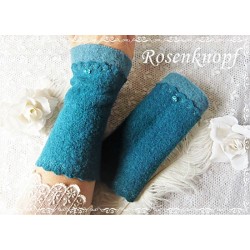 Walkstulpen Armstulpen Blau