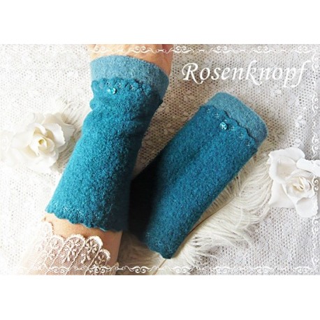Walkstulpen Armstulpen Blau