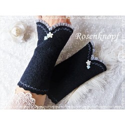 Walkstulpen Armstulpen Schwarz