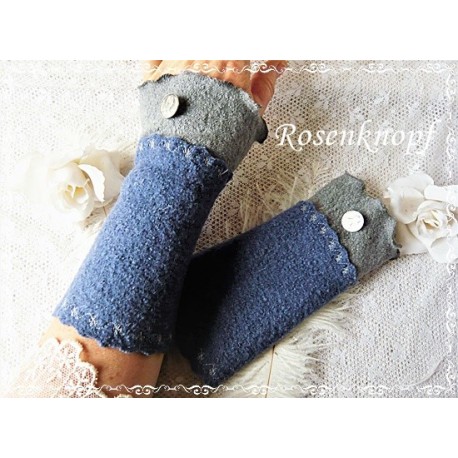 Walkstulpen Armstulpen Blau