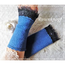 Walkstulpen Armstulpen Blau