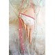 Flügel Apricot Weiß Shabby