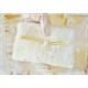 Clutch  Brauttasche Ivory Rosen Spitze E K