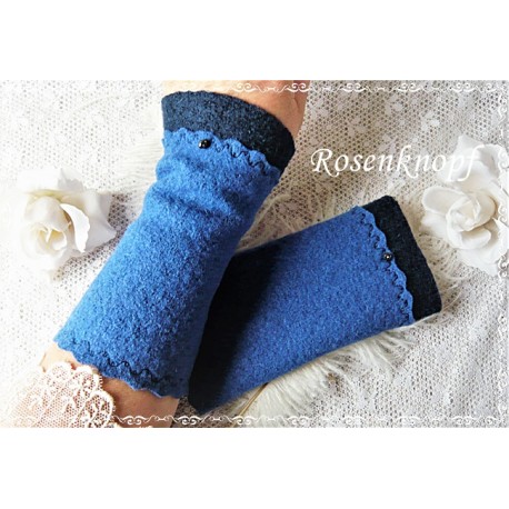 WALKSTULPEN Armstulpen Blau